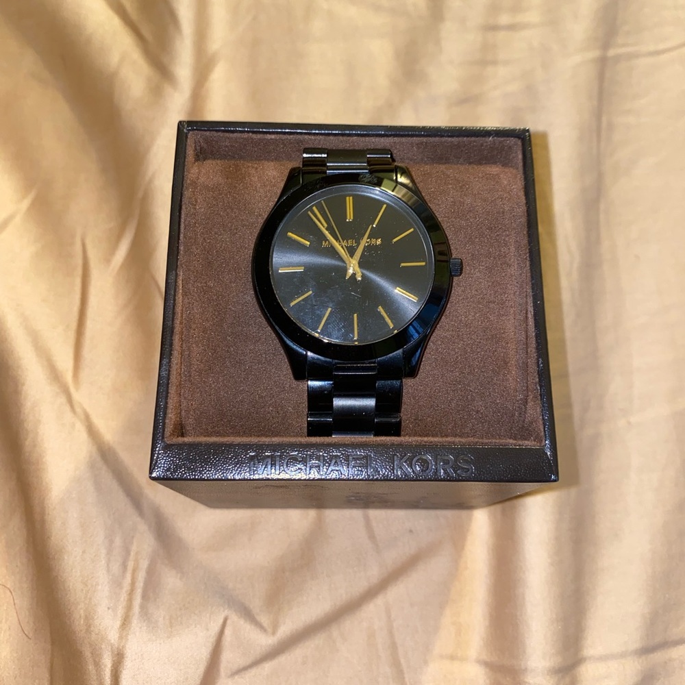 black michael kors watch